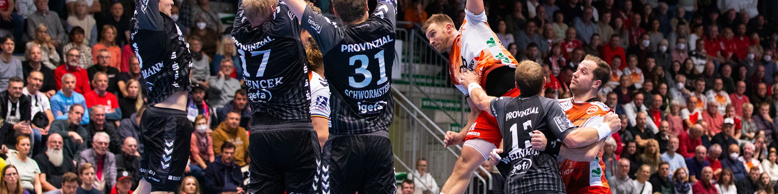 Handballspiel des THW Kiel im Provinzial Trikot